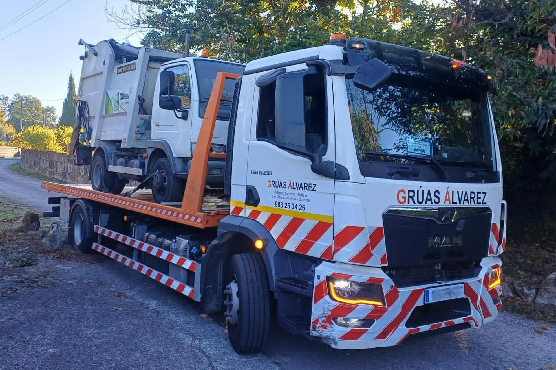 Servicio de Grúas Álvarez en Ourense